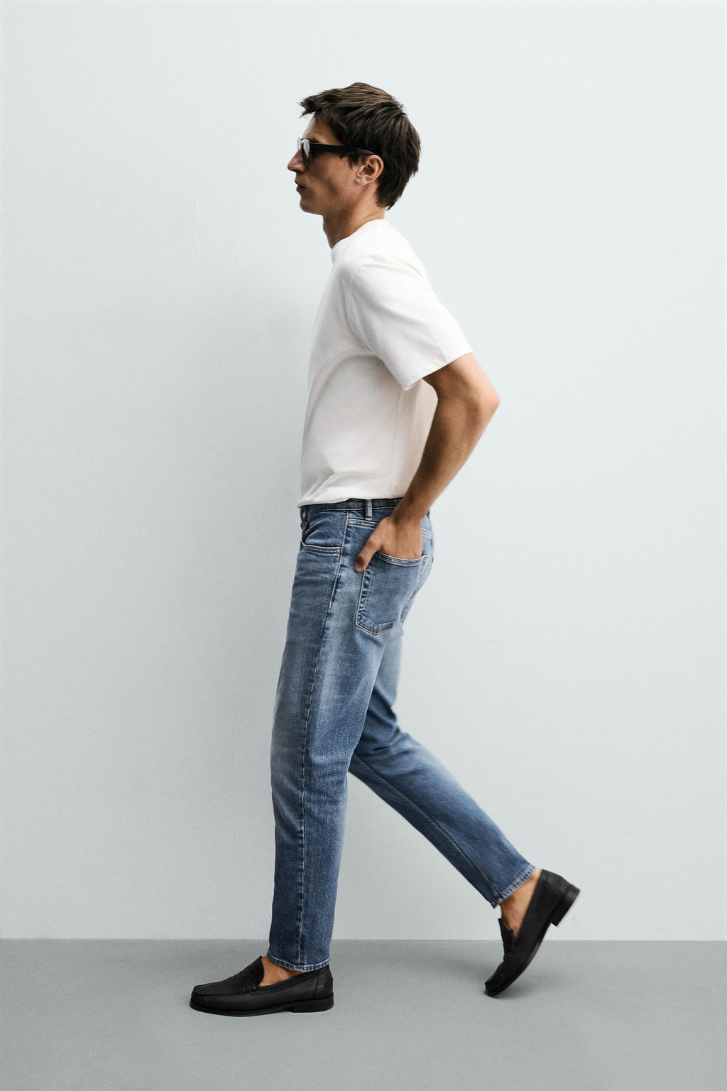 JEANS SLIM FIT B?SICO / Azul - Zara фото 6