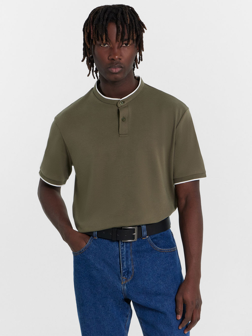 Поло мужское хаки серый хаки 111849/1