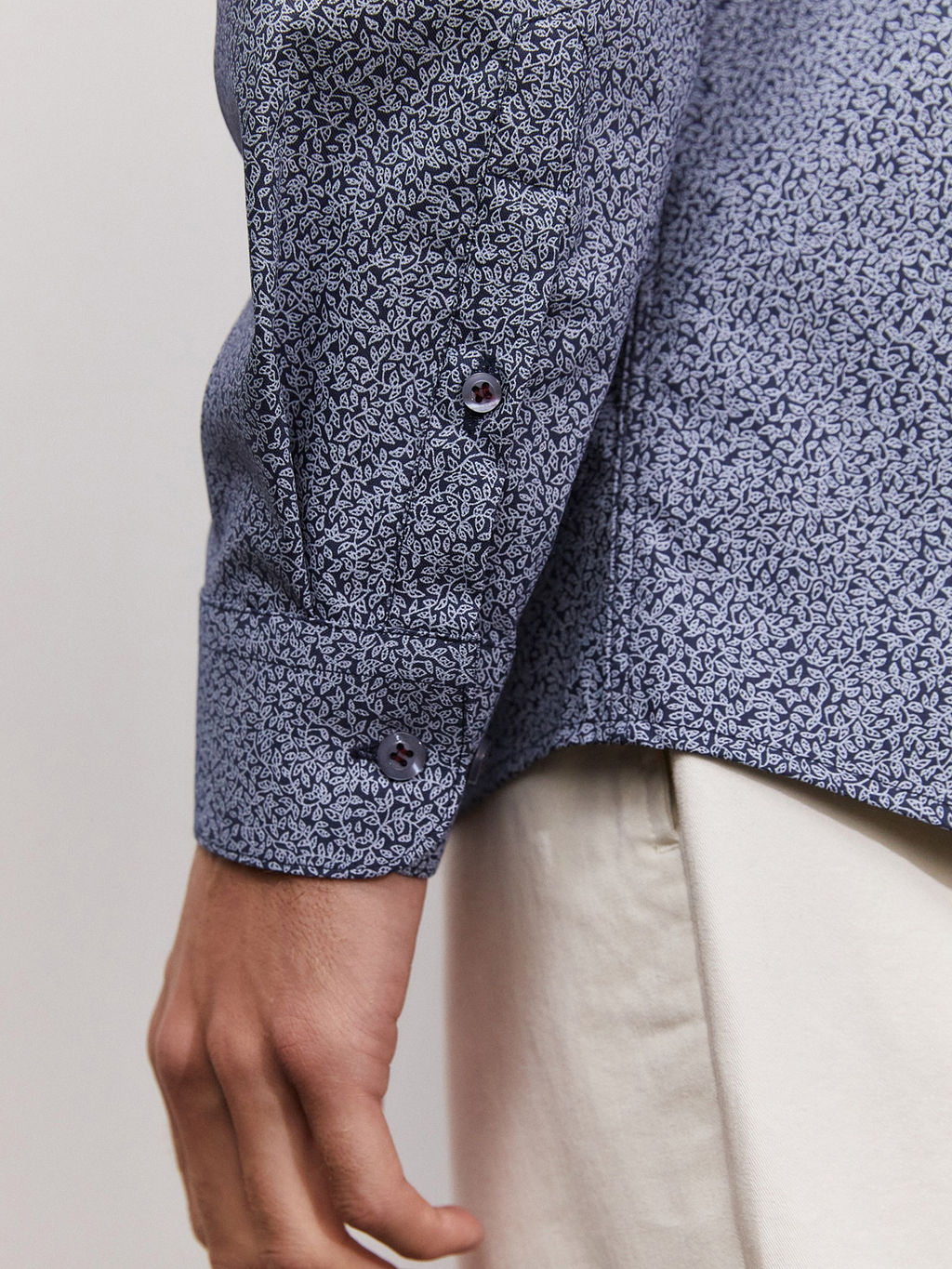 Сорочка мужская длинный рукав GREG 213/237/0047/ZN/1p STRETCH_V  фото 3