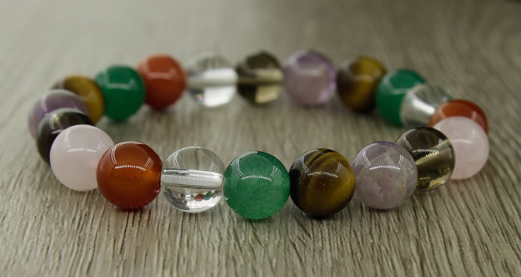 Браслет "Классика" из самоцветов 10мм, длина 18см