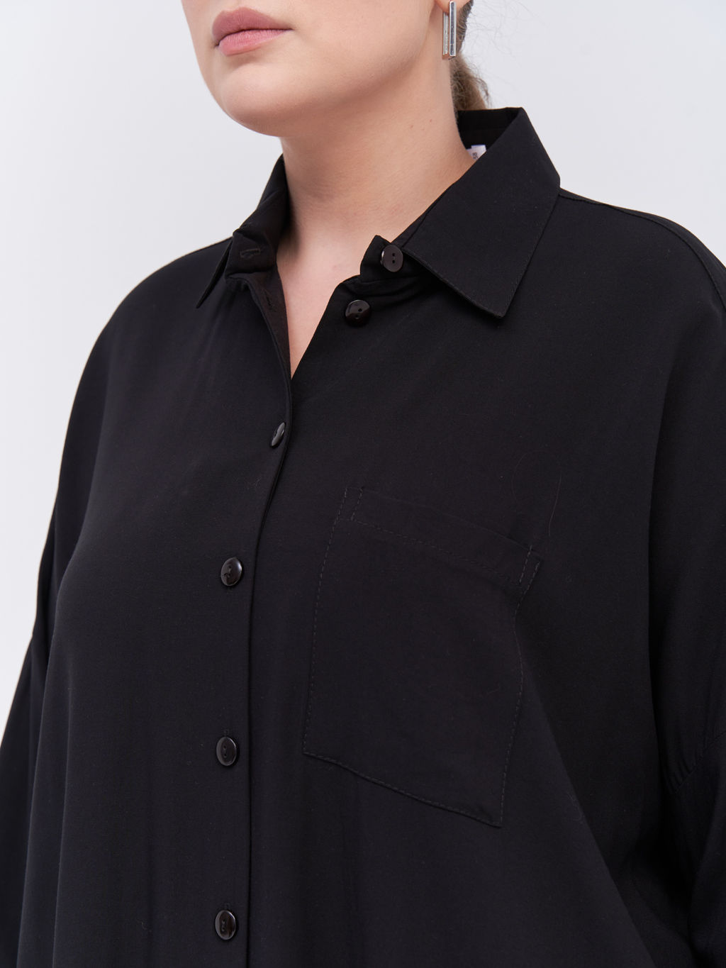 Рубашка из штапеля BL28104BLK01 - Артесса фото 4