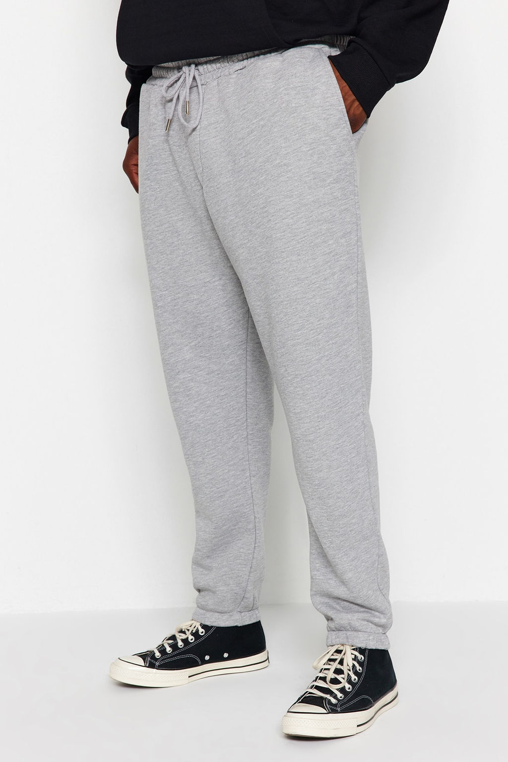 TRENDYOL MAN Siyah Buyuk Beden Regular/Normal Kesim Lastik Paca Jogger Polarl? Esofman Alt? TMNAW24AJ00002 - Trendyolmilla фото 20