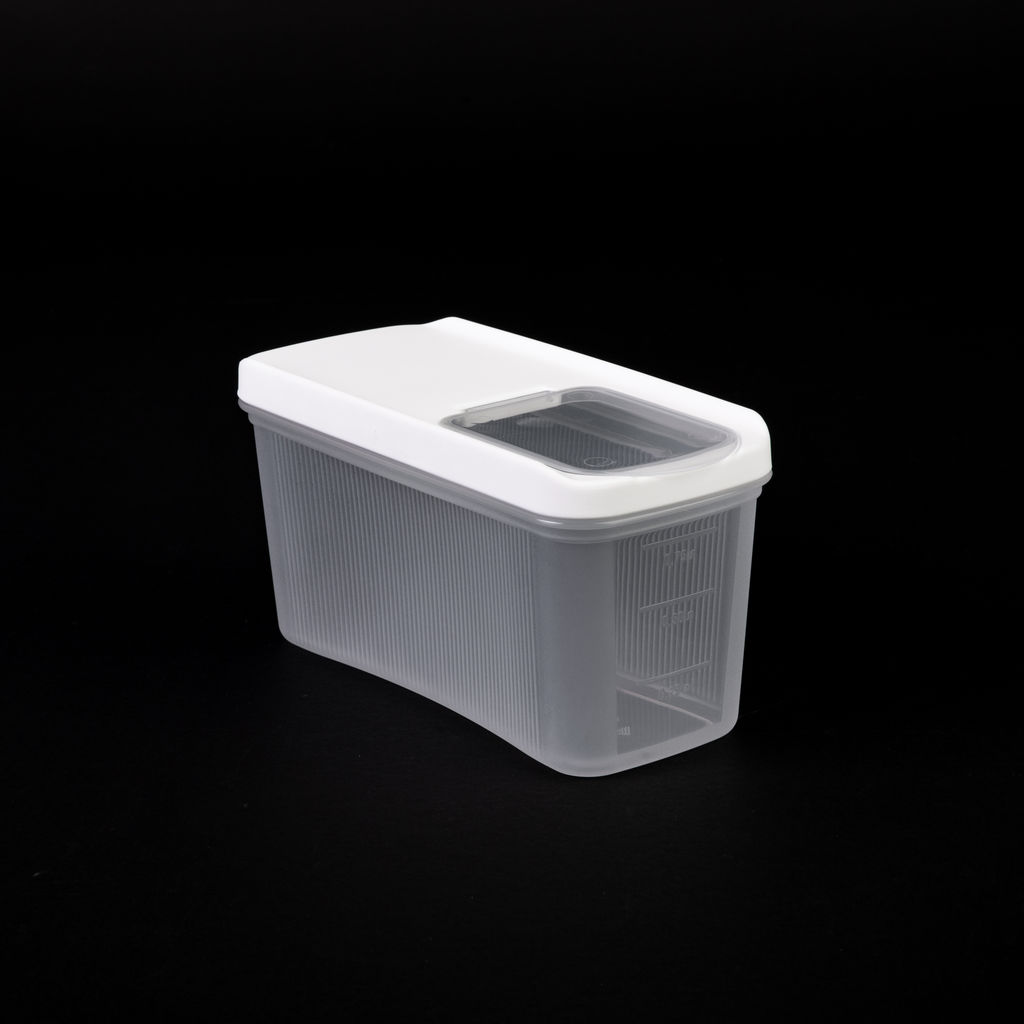 Цена за 2 шт. Емкость для сыпучих продуктов "Лайн" 1л (белый) М9001