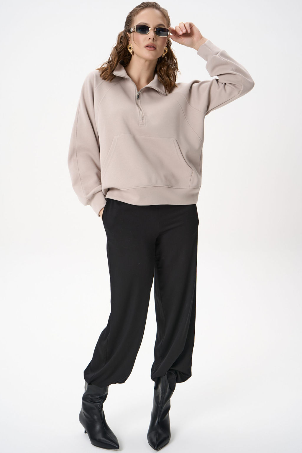 Свитшот Деми (бежевый) - Эльза фото 19