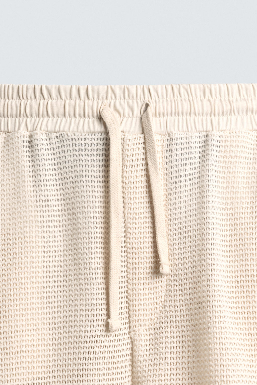 RELAXED FIT OPEN WEAVE TROUSERS - Zara фото 8
