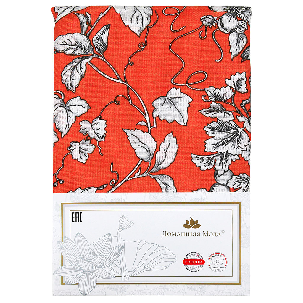 Скатерть-дорожка на стол 145х50см Фелиция, хлопок Комфорт 171г/м2, упаковка классическая 28х41см, Домашняя мода (Россия)  фото 5