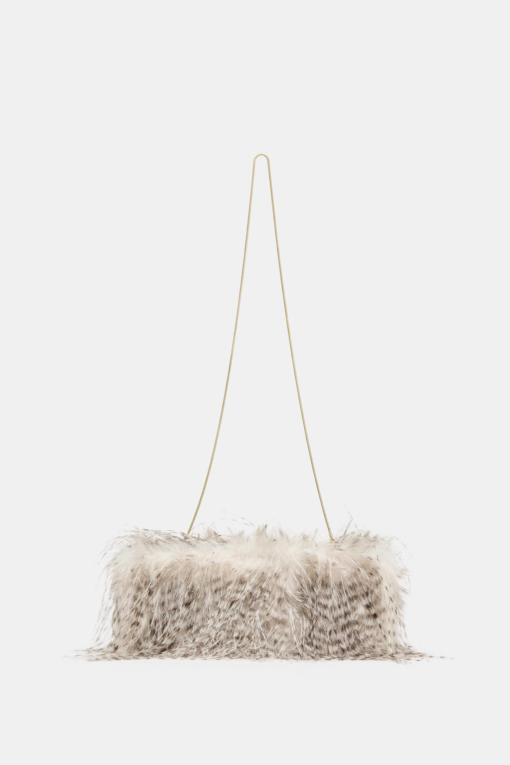 FAUX FUR CLUTCH BAG - Zara фото 3
