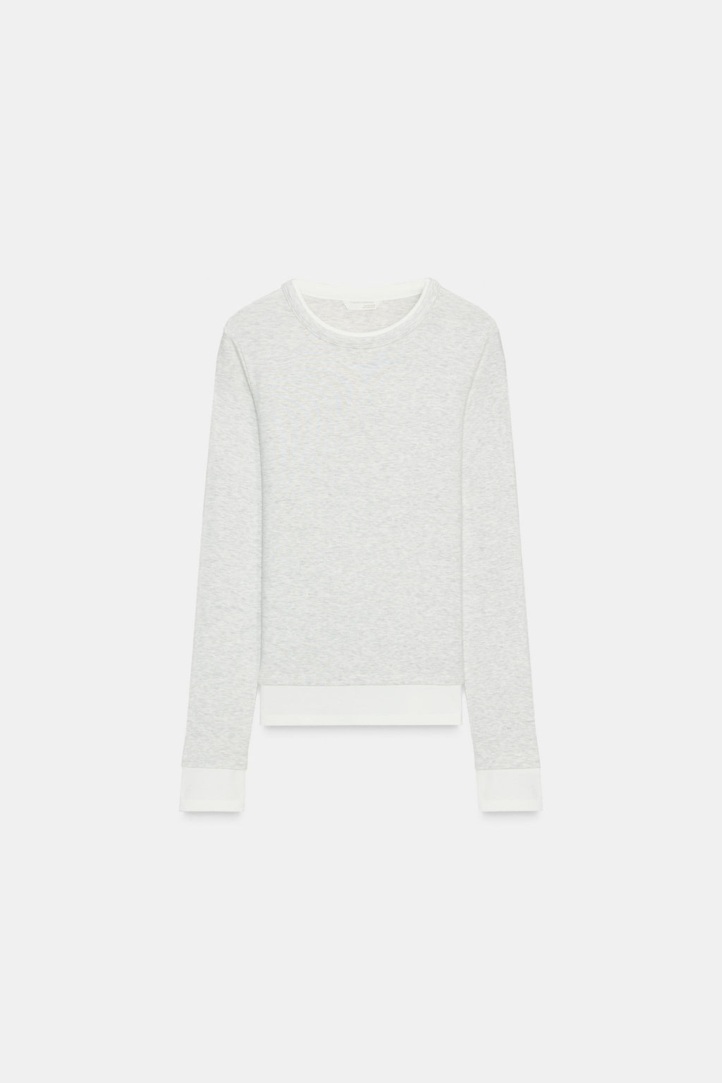 CAMISETA DOBLE CONTRASTE / Gris vigor? - Zara фото 7