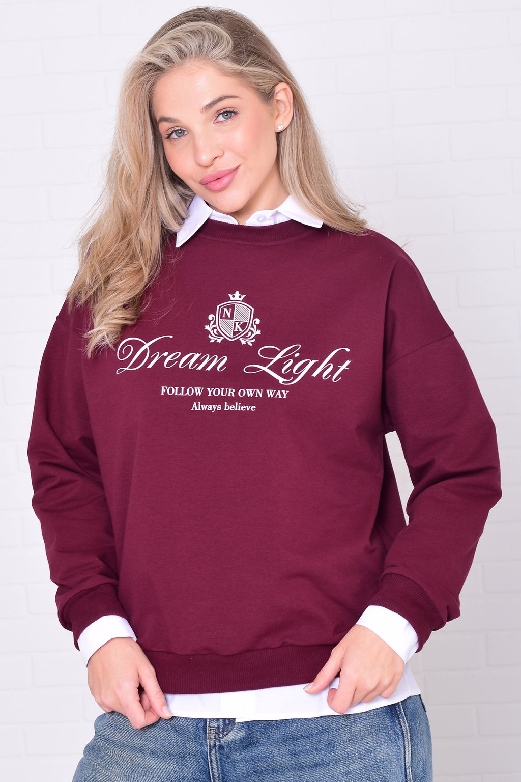 Свитшот женский 6-221 из футера двунитки - Новое кимоно фото 12