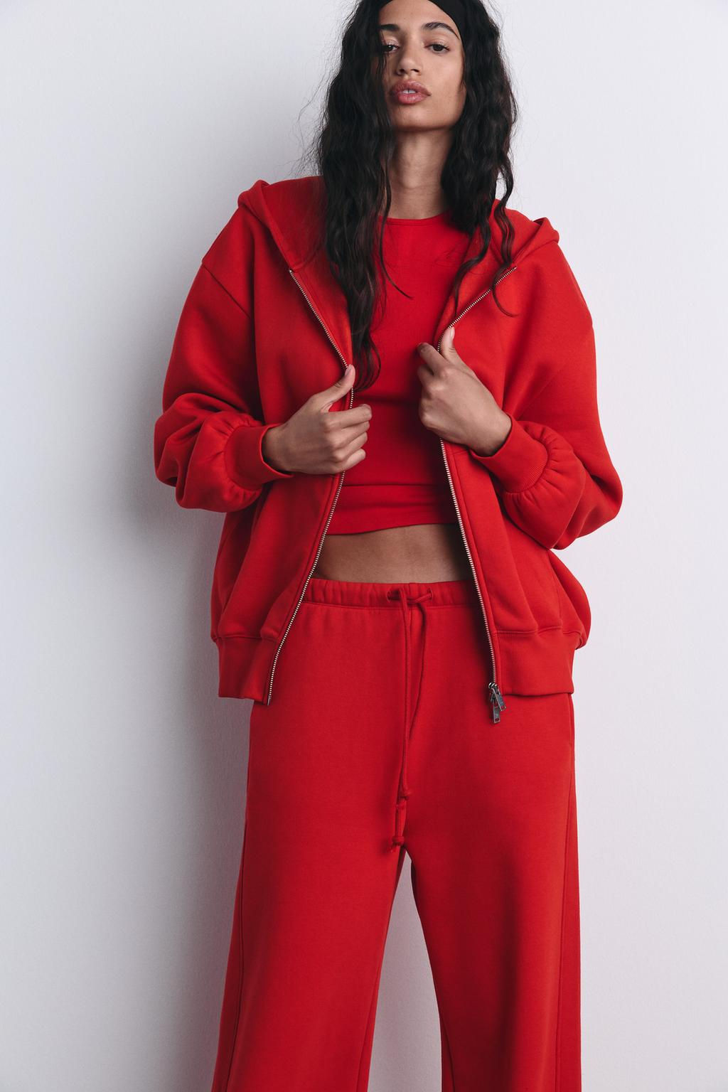 STRAIGHT-LEG PLUSH TROUSERS - Zara фото 37