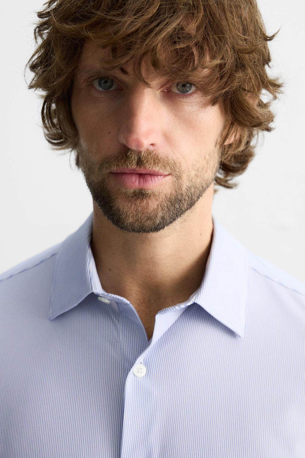 TEXTURED STRETCH SHIRT - Zara фото 2