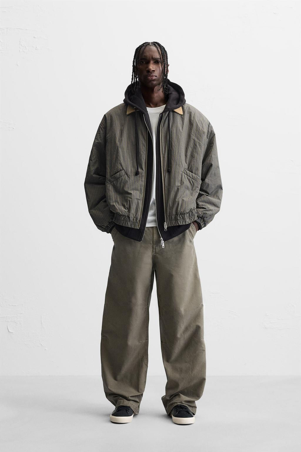 RELAXED FIT FADED TROUSERS - Zara фото 10