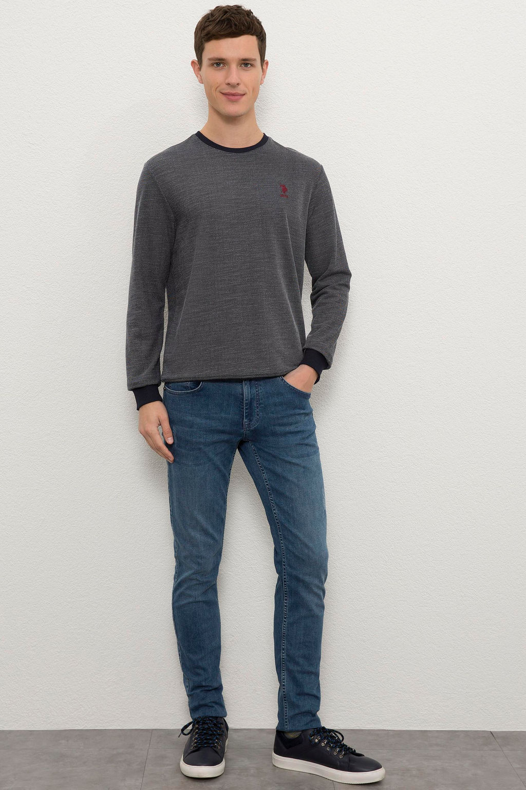 Мужской темно-синий свитшот Неожиданная скидка в корзине - U.s. polo assn фото 4