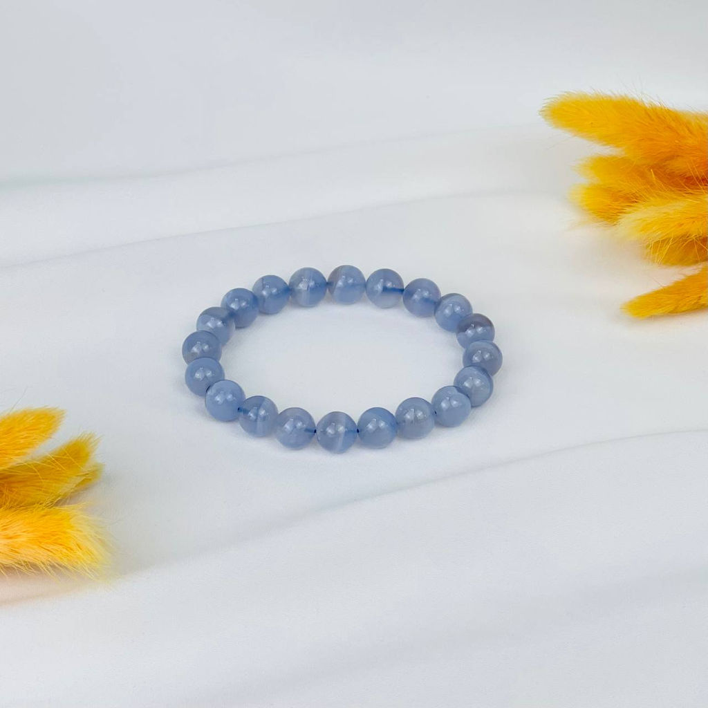 Браслет из Голубого агата 17 см
