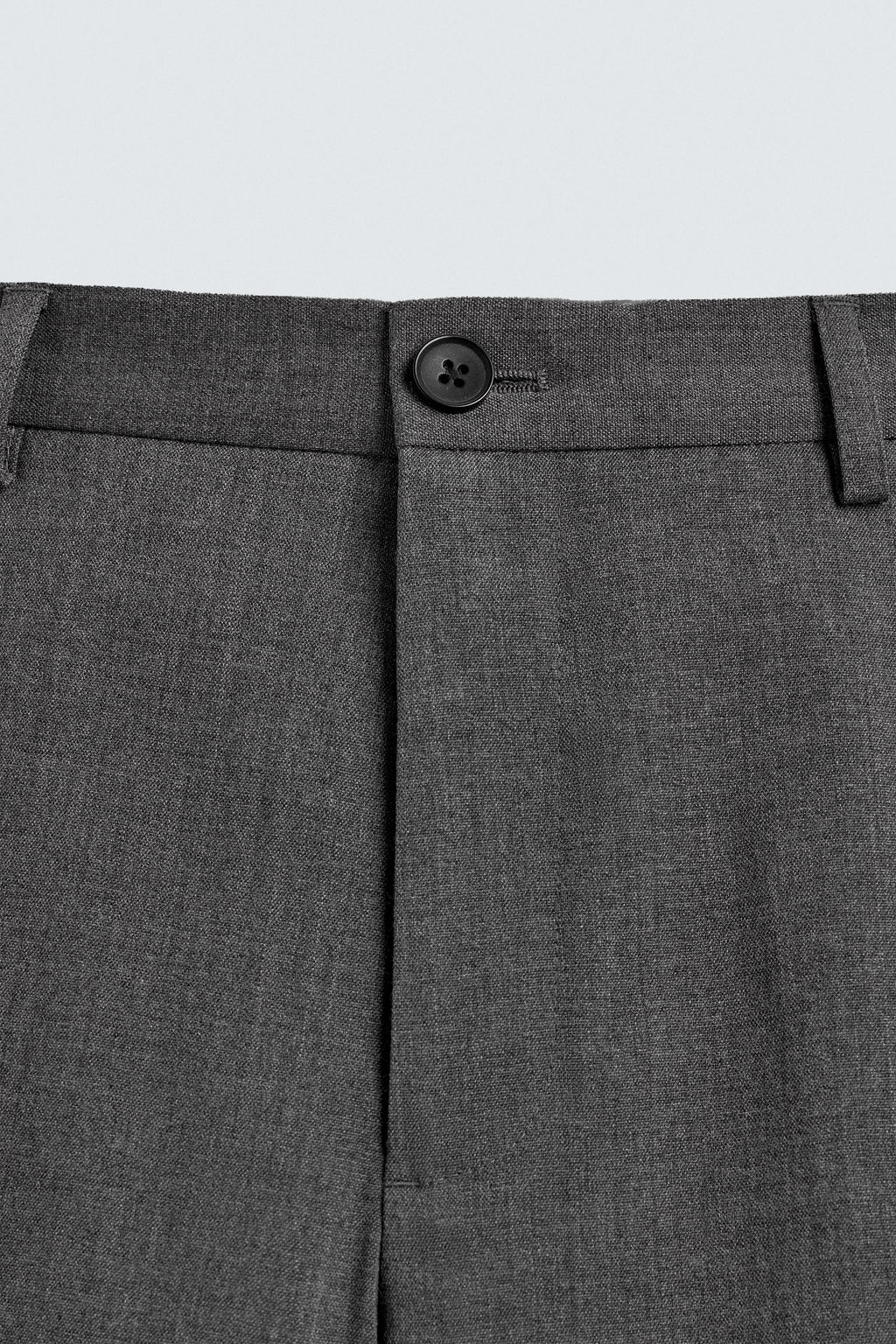 PANTAL?N CON LANA REGULAR FIT NON IRON / Gris - Zara фото 8