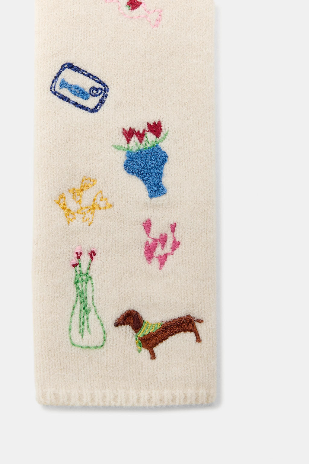 EMBROIDERED KNITTED MITTENS - Zara фото 3