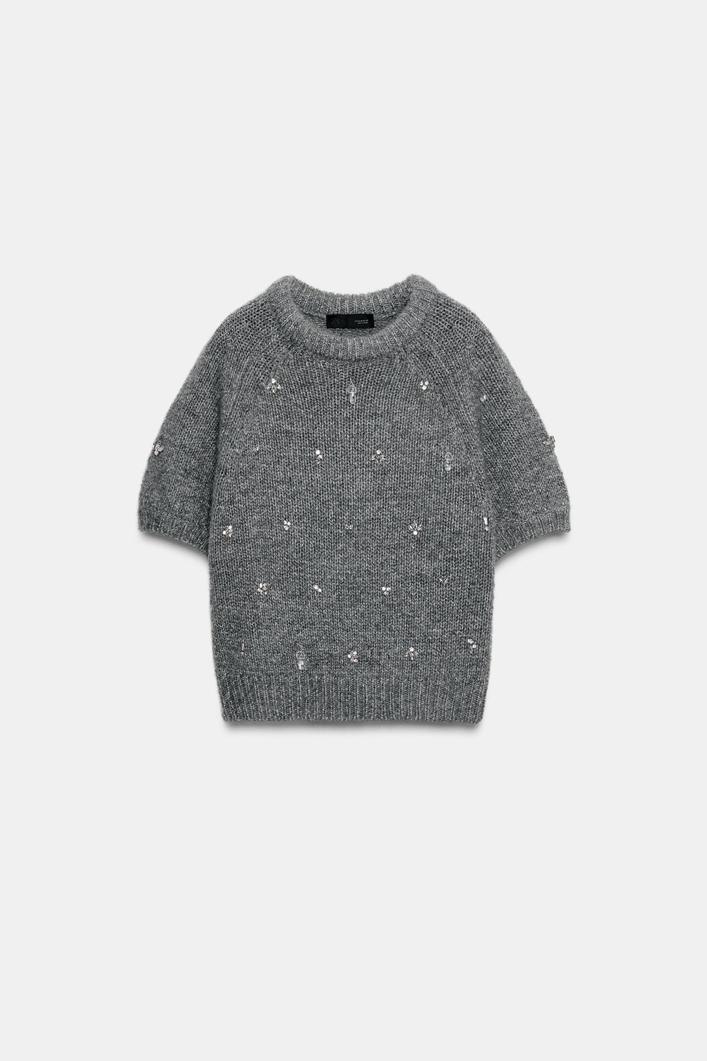 KNIT SWEATER WITH JEWEL BEADS - Zara фото 5