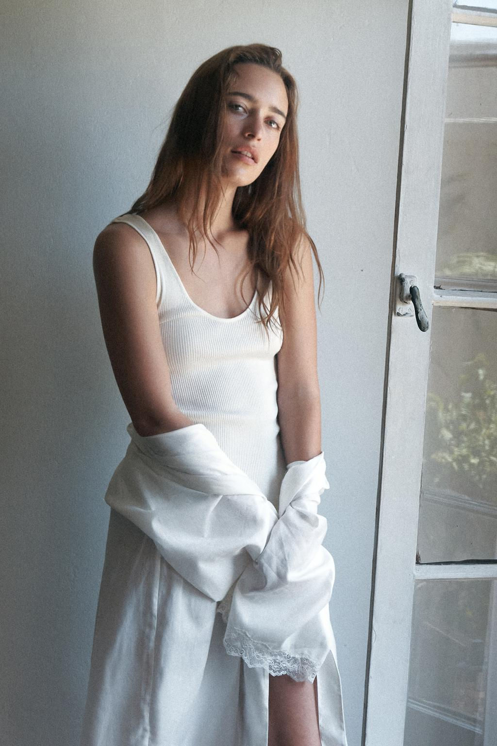 LACE LADDER STITCH DRESSING GOWN - Zara фото 5