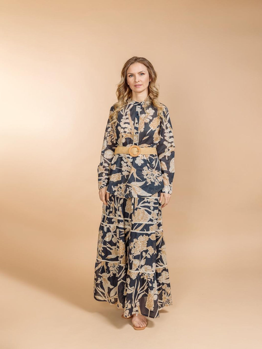 Костюм юбка и блузка (хлопок) №25-246-2 - Ганг фото 4