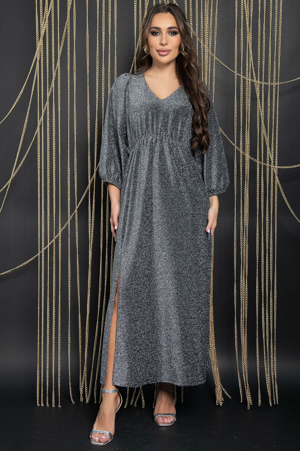 Платье Неповторимая (серебро) П11787 - Lt collection фото 7