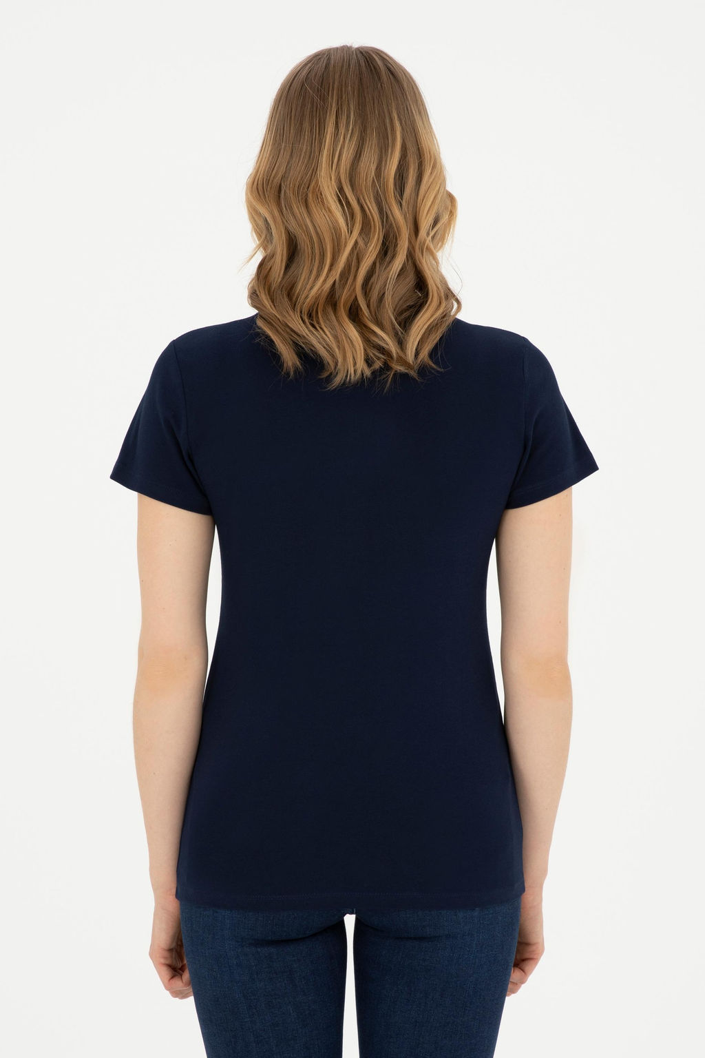 Женская темно-синяя футболка - U.s. polo assn фото 12