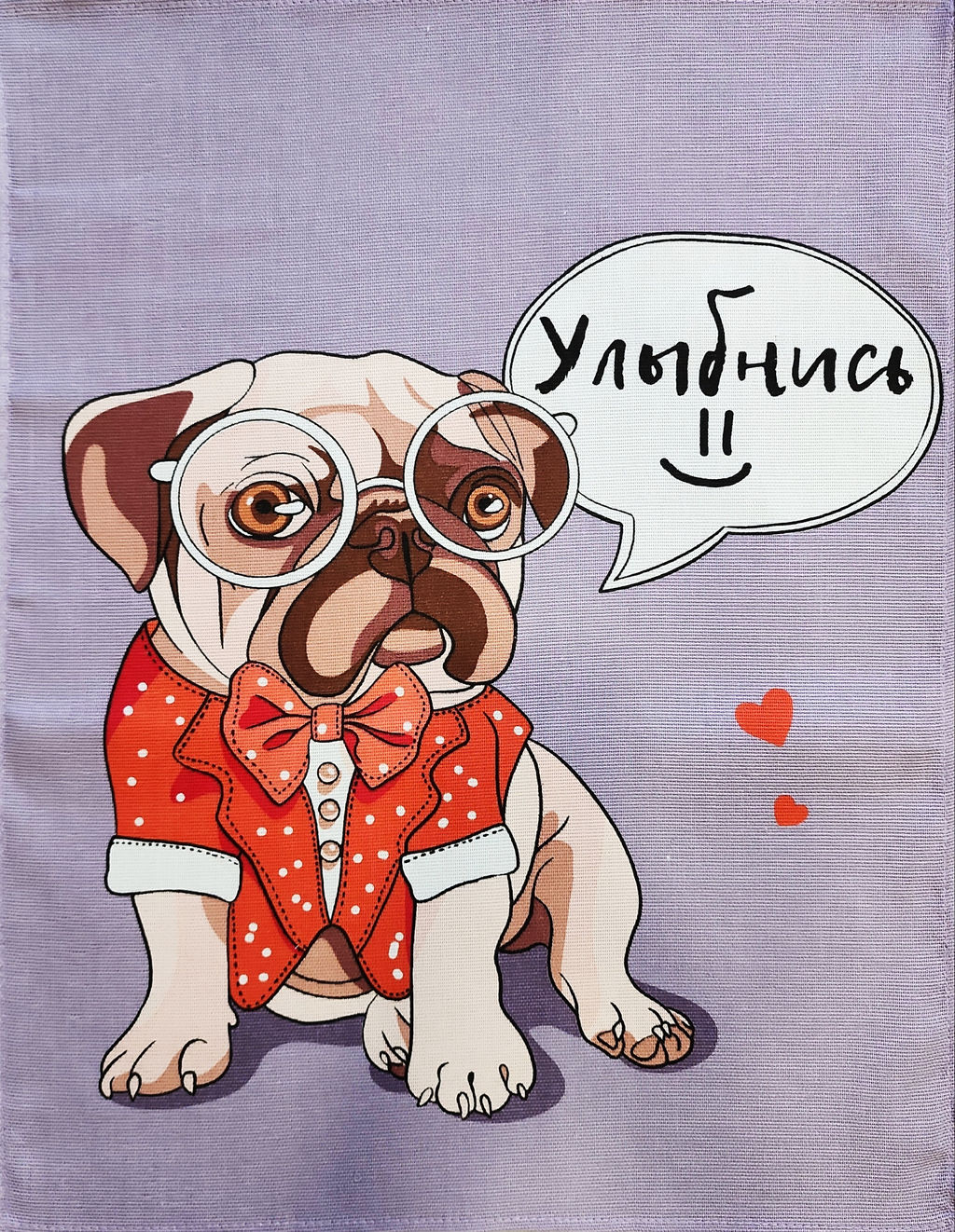 К-т полотенец Пёсели 50*60 см. - 3 шт. рогожка хлопок 100% - Лен поволжья фото 5