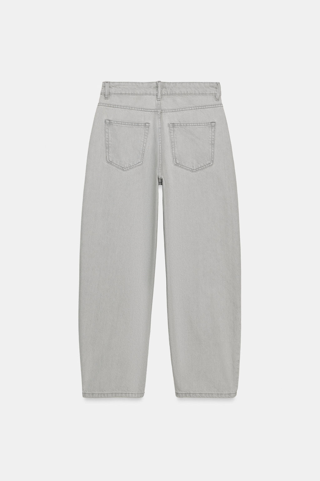 JEANS ZW COLLECTION TAPERED TIRO MEDIO / Gris - Zara фото 7