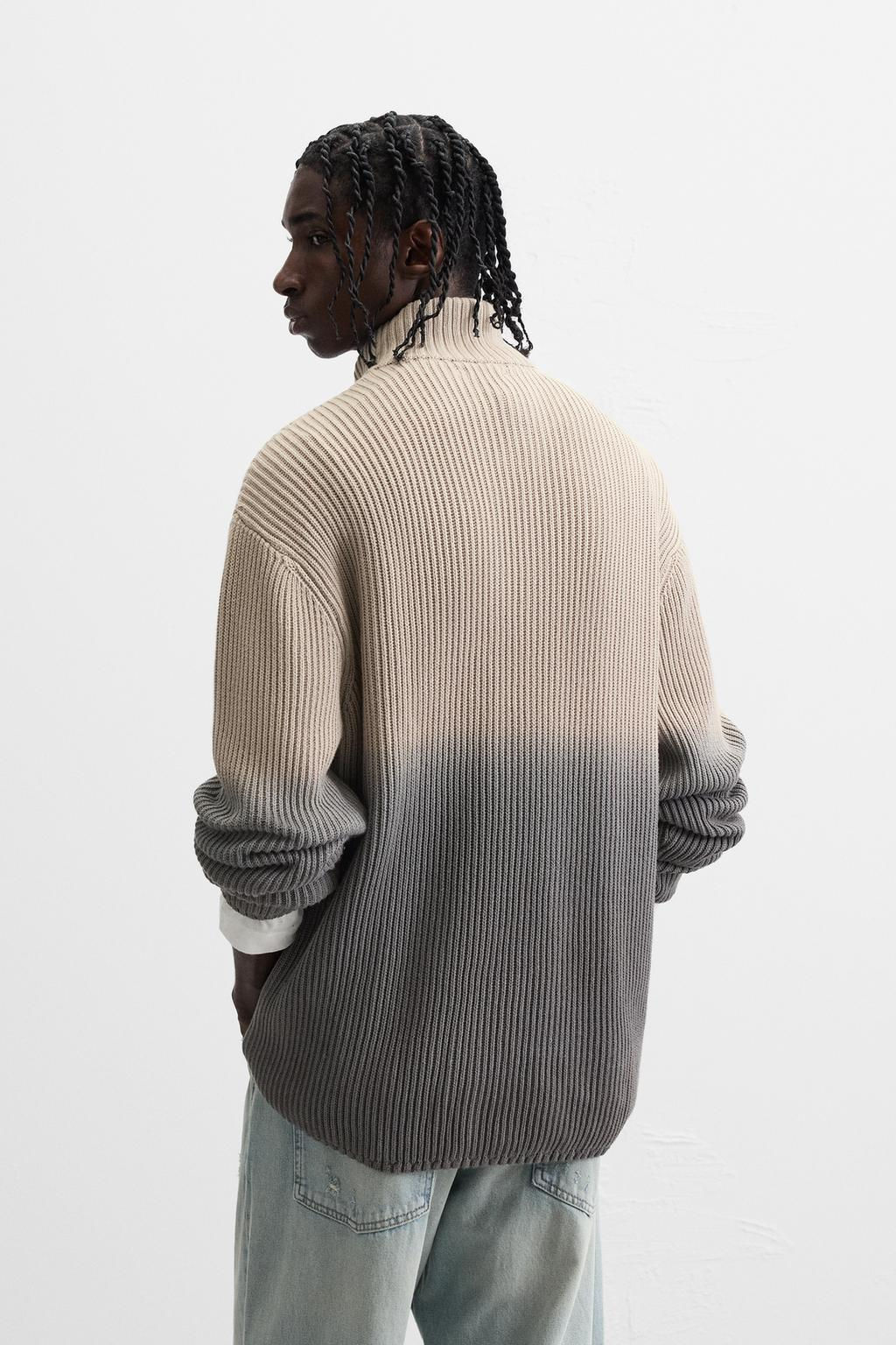GRADIENT ZIP-UP CARDIGAN - Zara фото 3