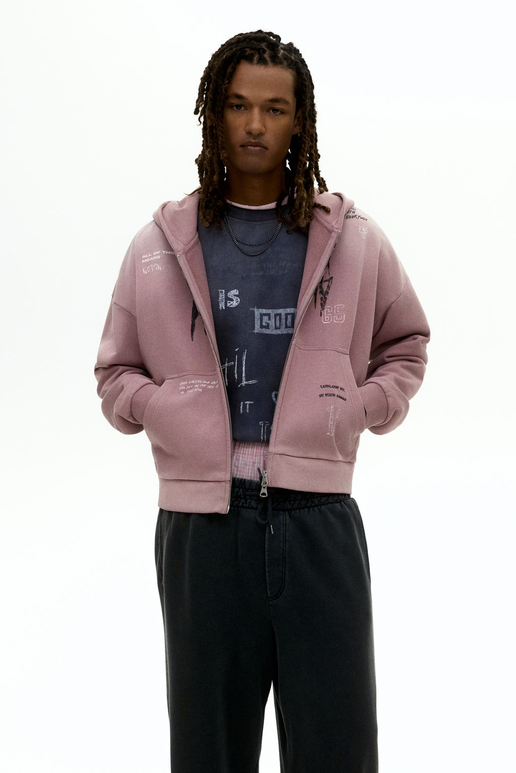 Chaqueta sudadera con cremallera Oversized Fit - H&m фото 2