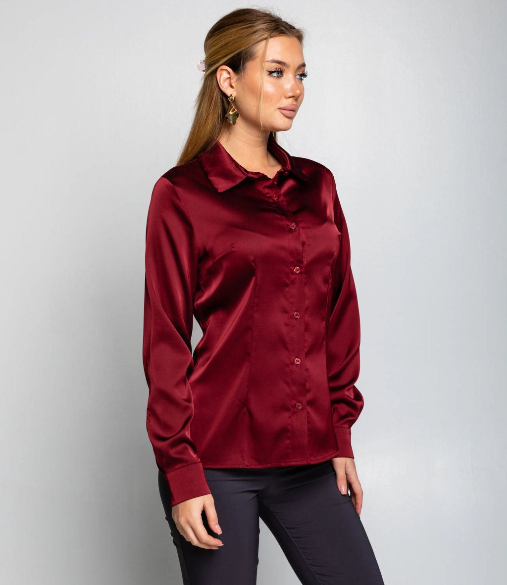 Блуза #ОКТ025022, бордовый