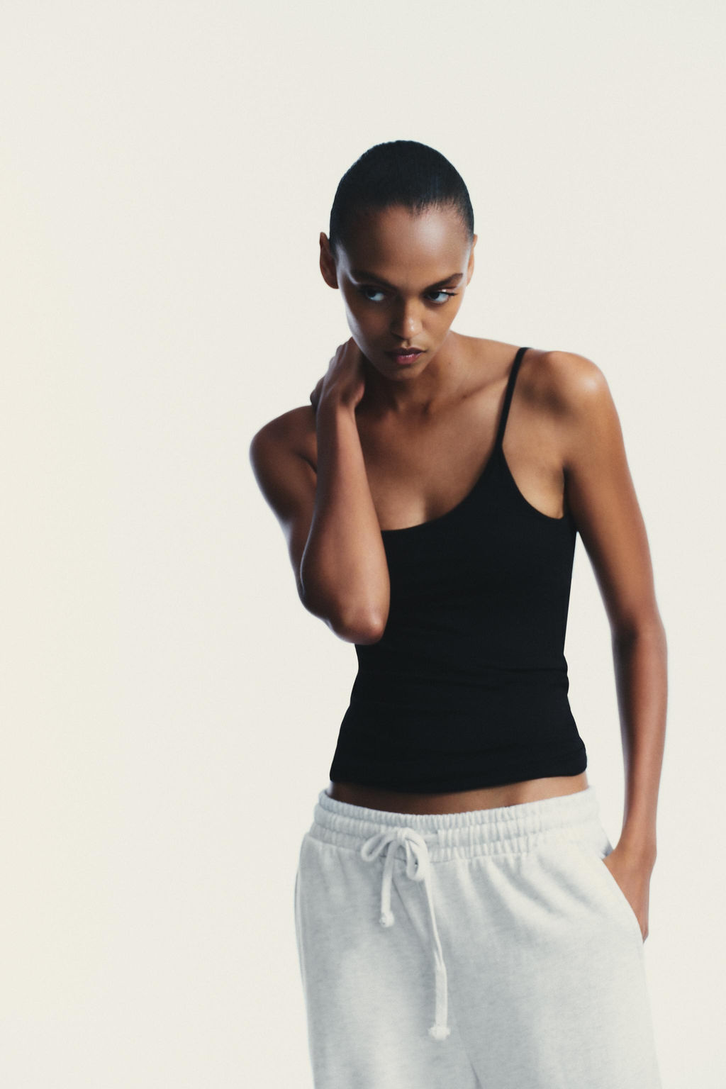 LYOCELL T-SHIRT WITH INNER TOP - Zara фото 2