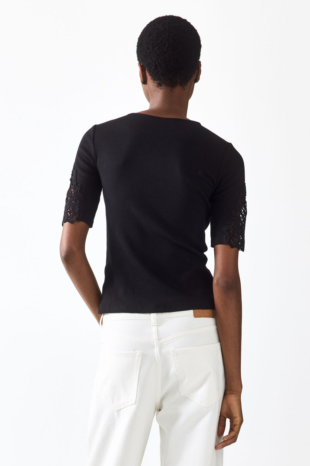 Top de canal? con inserciones de encaje - H&m фото 7