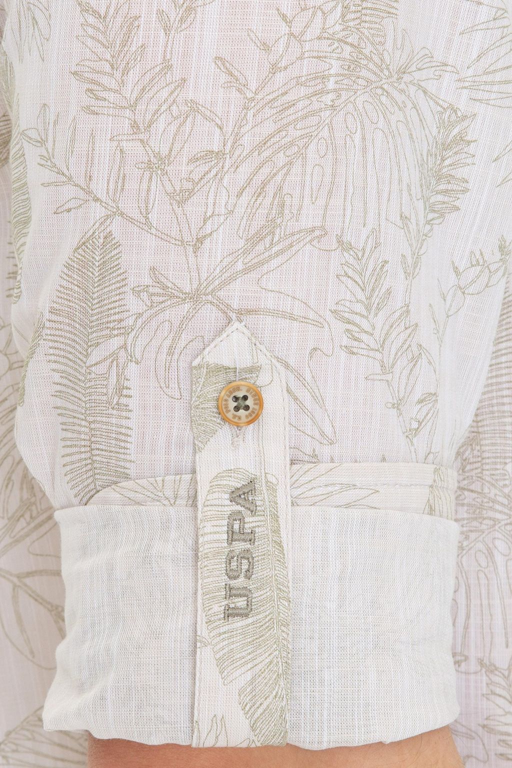 U. S. Polo Assn Мужская рубашка цвета хаки с длинным рукавом - U.s. polo assn фото 7