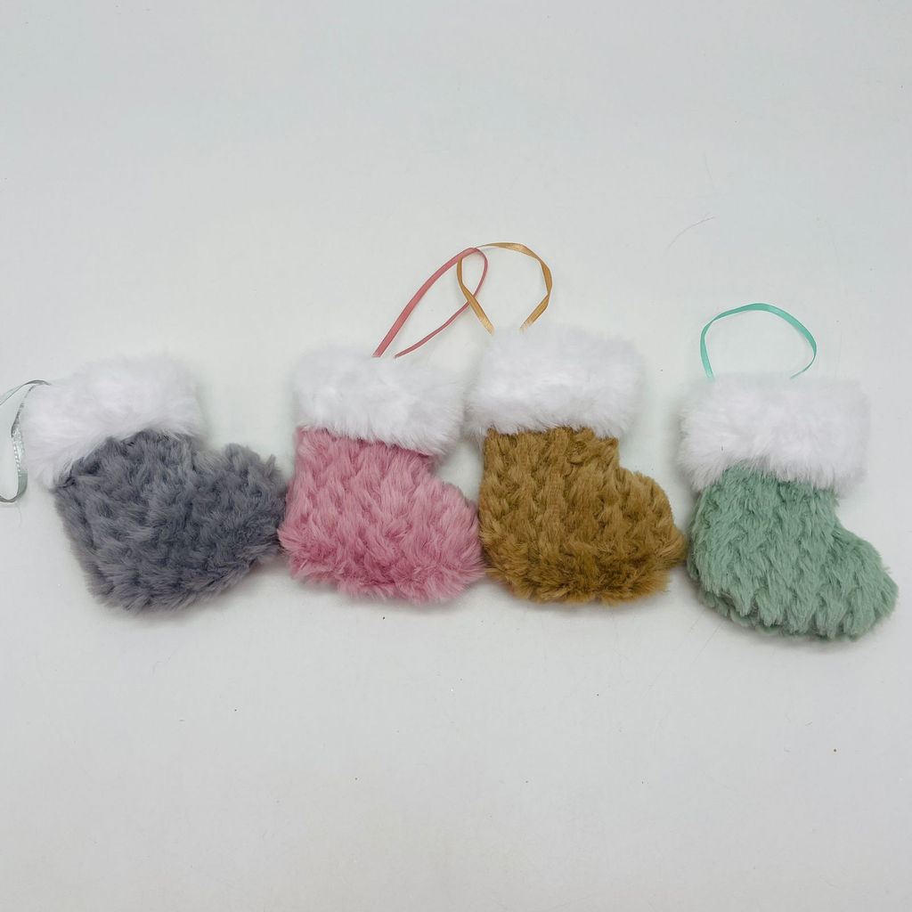 Елочная игрушка - Носочек 10 см 12 шт в уп (арт. 23A-3167) - Ип лебедев о.ю фото 2