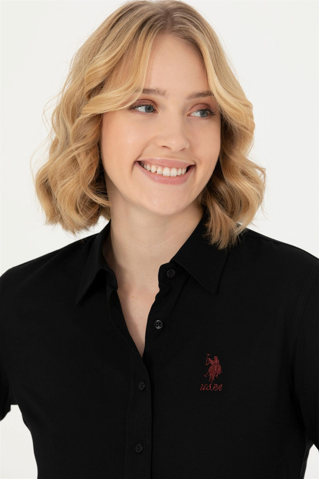 U. S. Polo Assn Женская черная рубашка с длинным рукавом - U.s. polo assn фото 2