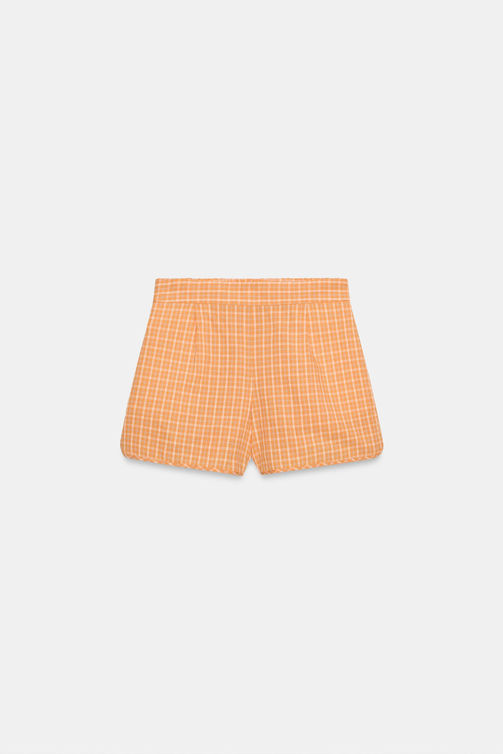 SHORTS CUADROS / Naranja - Zara фото 7