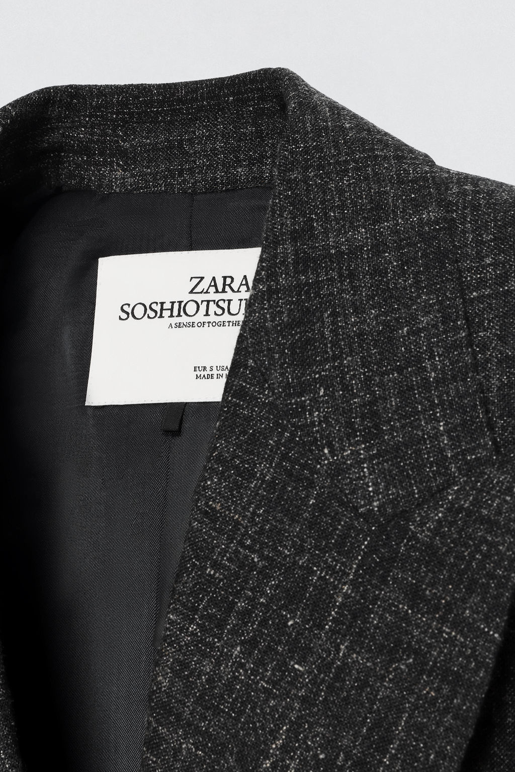 DOUBLE-BREASTED BLAZER WITH WOOL SOSHIOTSUKI X ZARA  фото 16