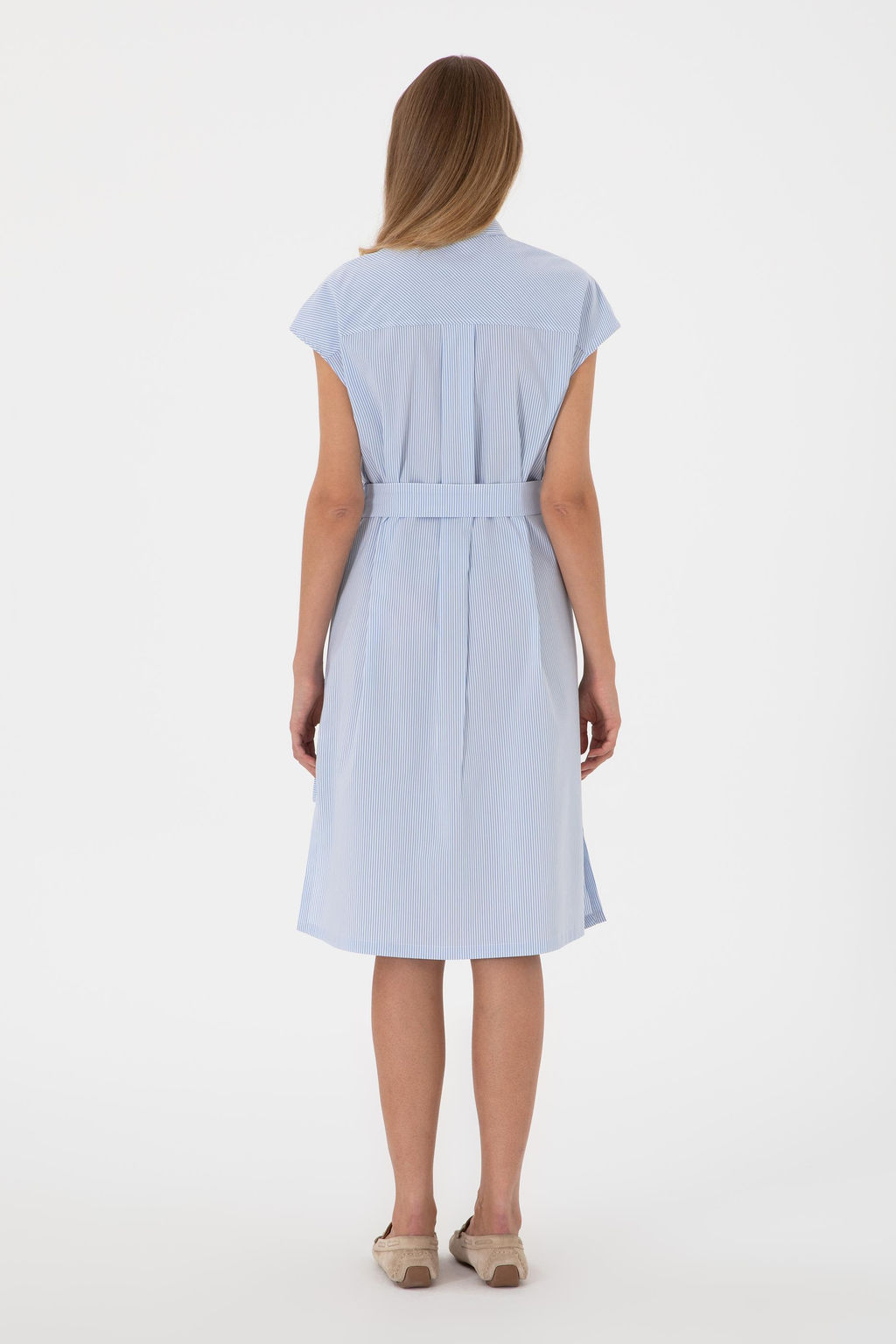 Kad_n Mavi Dokuma Elbise Sepette S_rpriz _ndirim - U.s. polo assn фото 4