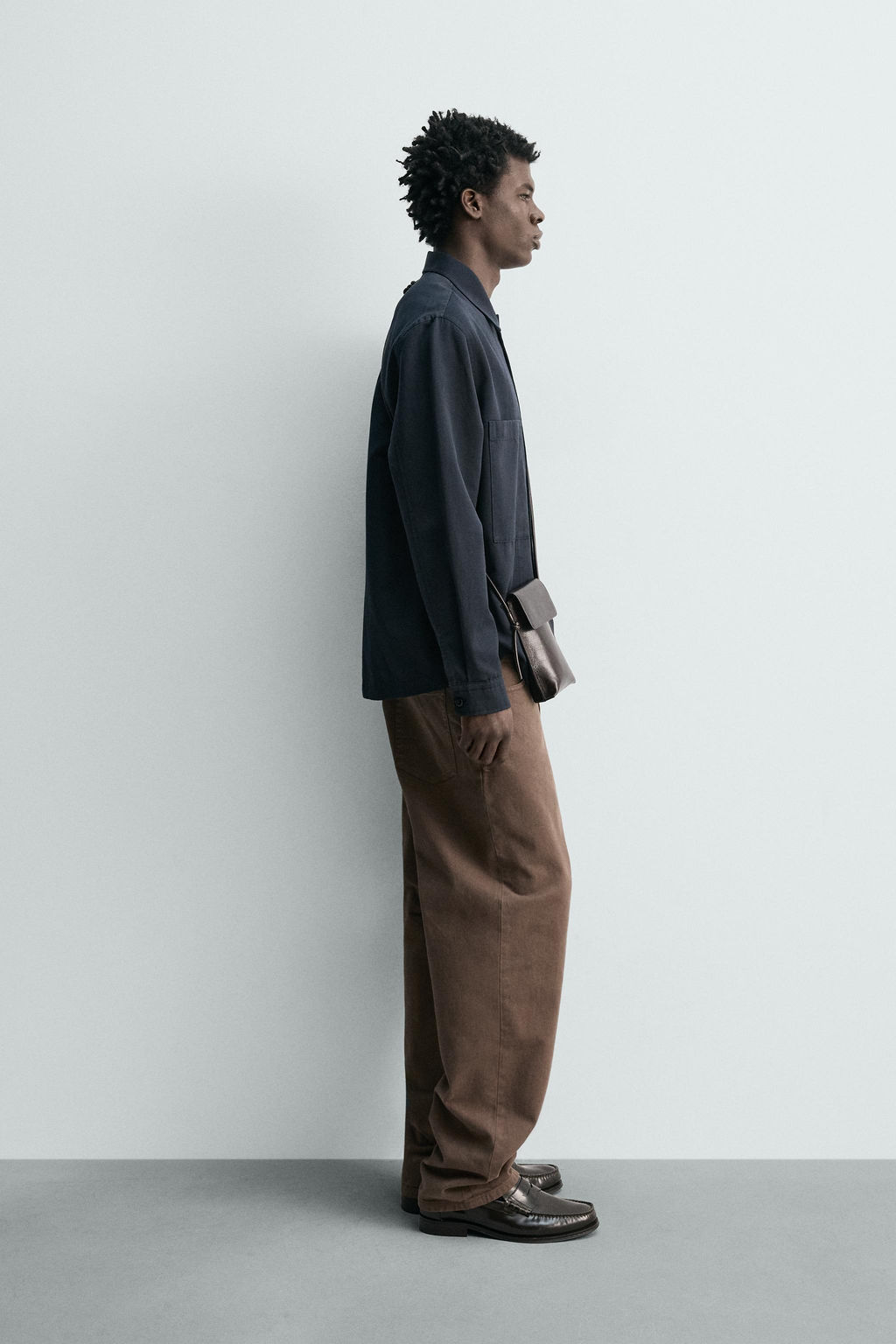 SOBRECAMISA REGULAR FIT BOLSILLOS / Marino oscuro - Zara фото 4