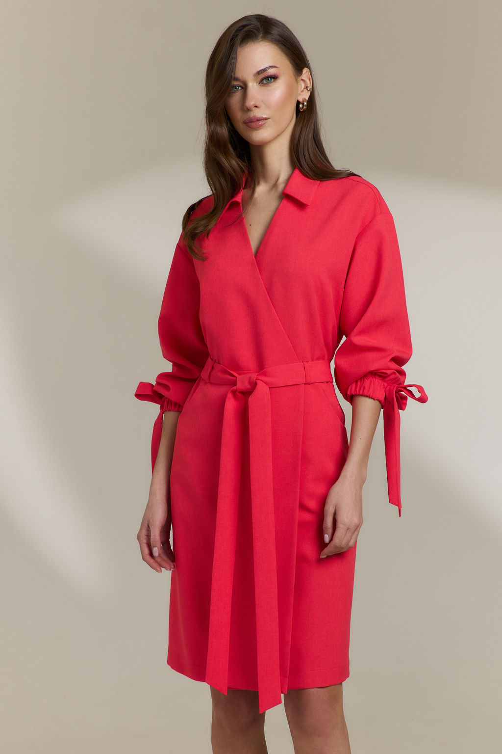 Платье 0840 коралл - Diliafashion фото 2