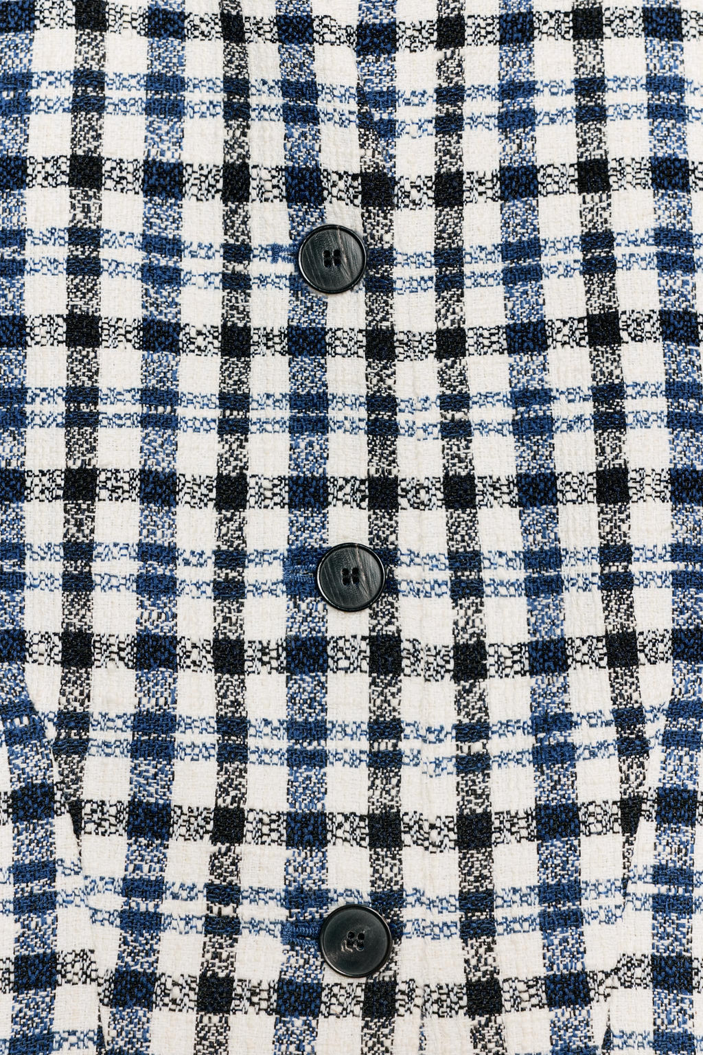 CHAQUETA CUADROS ZW COLLECTION / Crudo / Azul - Zara фото 7