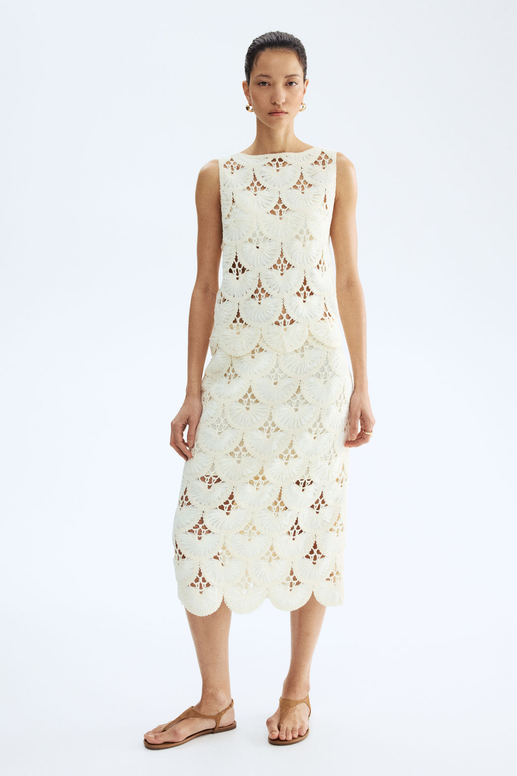 Falda de tubo efecto crochet - H&m фото 3