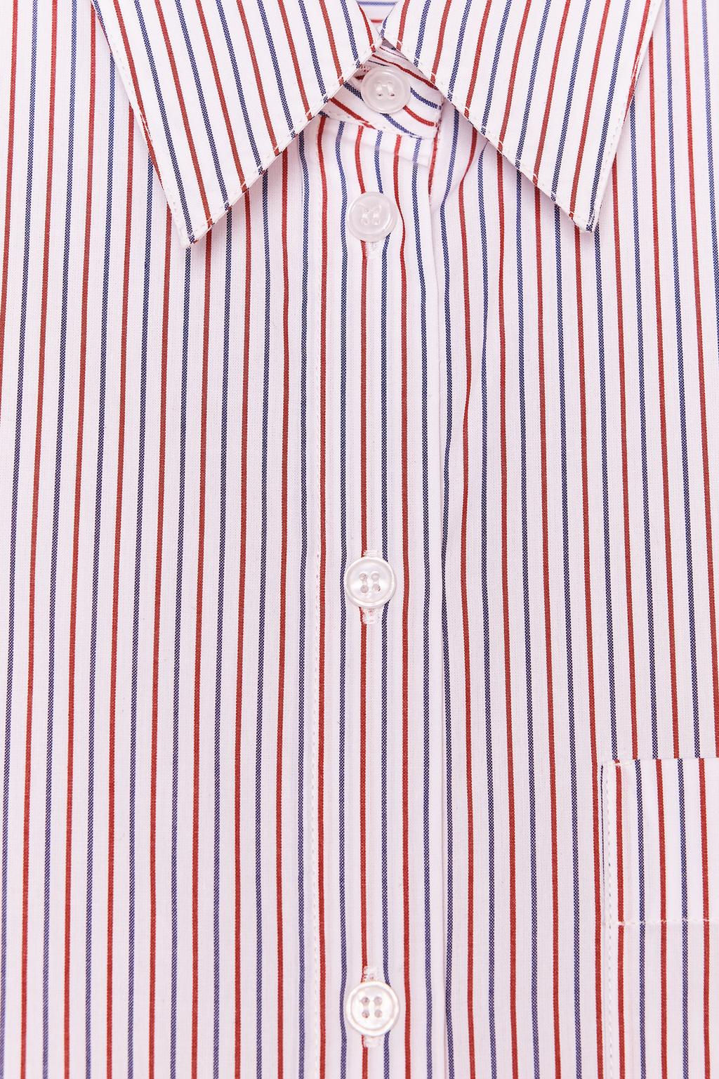 ZW COLLECTION STRIPED POPLIN SHIRT - Zara фото 7