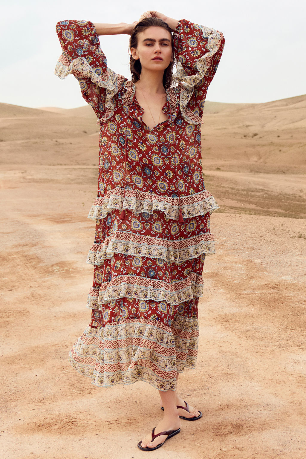 Flounced tunic dress - H&m фото 7