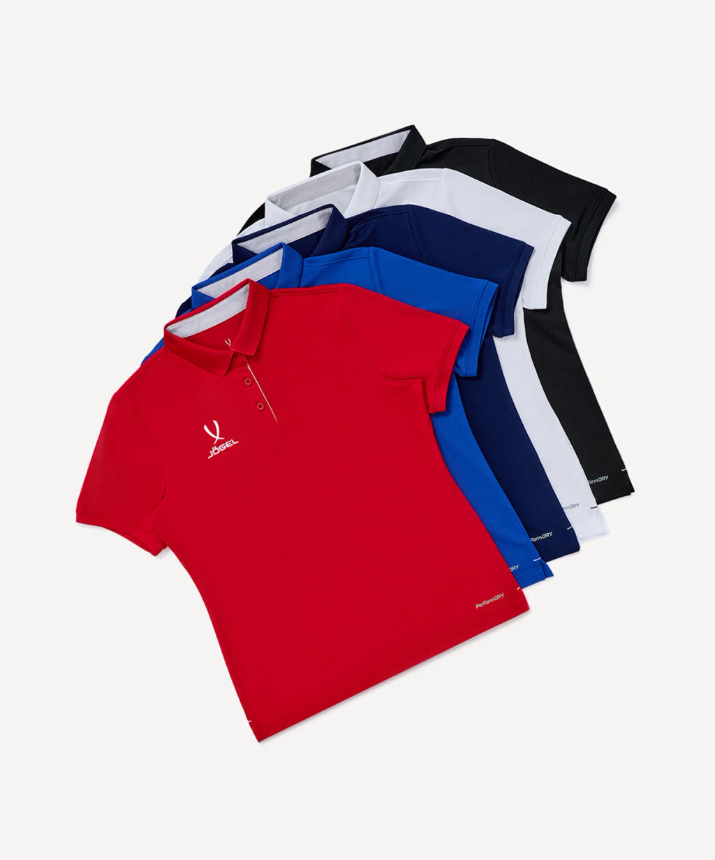 Поло женское JOGEL PREMIER PerFormDRY CVC Polo W, красный  фото 8