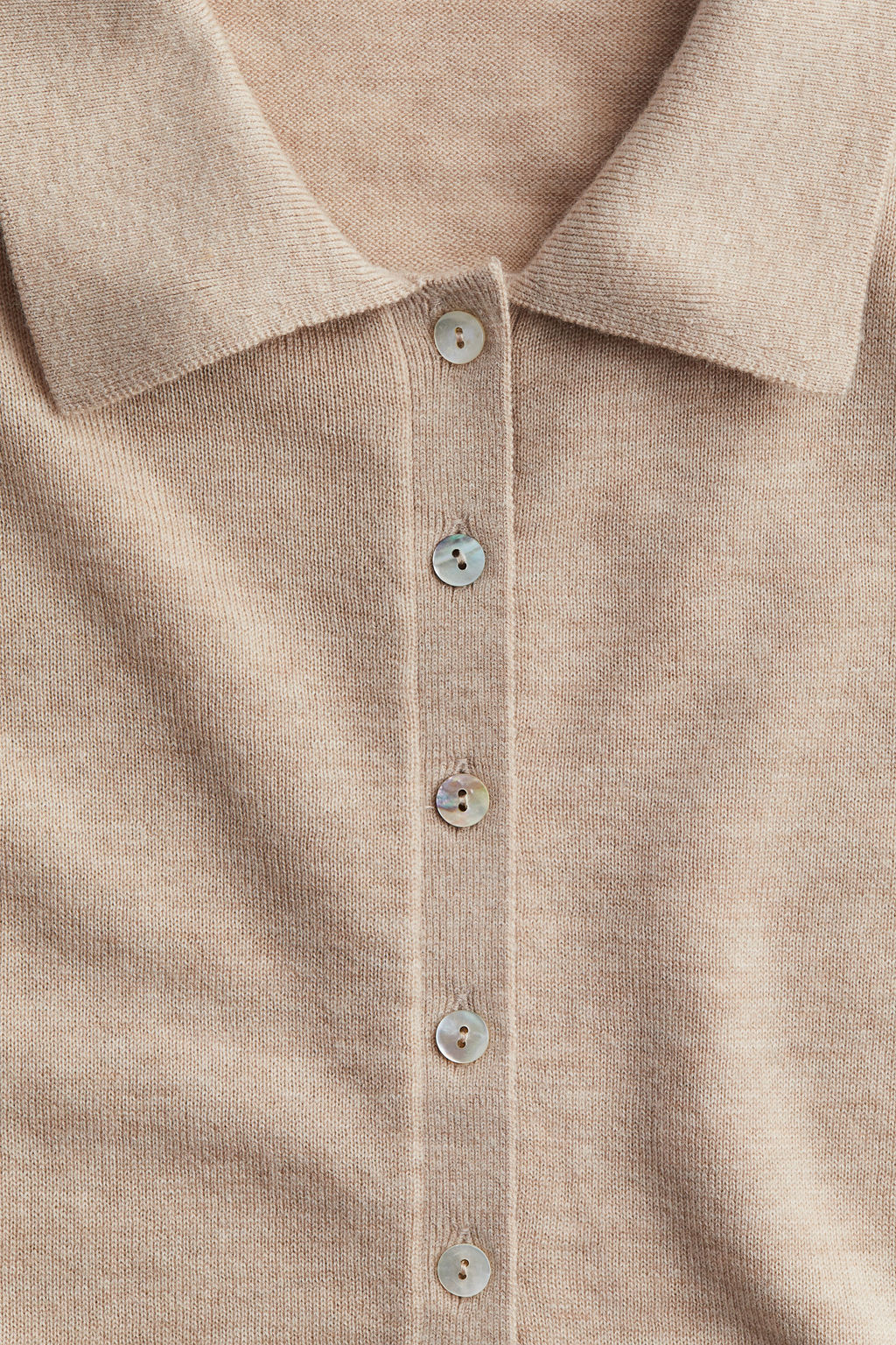 Cashmere-blend polo shirt - H&m фото 7