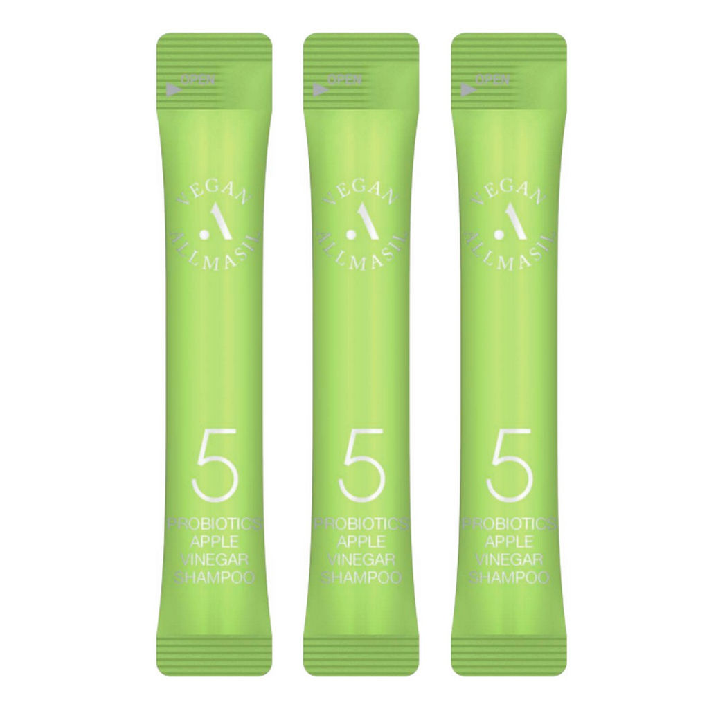 AllMasil Шампунь для волос с яблочным уксусом / 5 Probiotics Apple Vinegar Shampoo Stick Pouch, 20 шт. х 8 мл