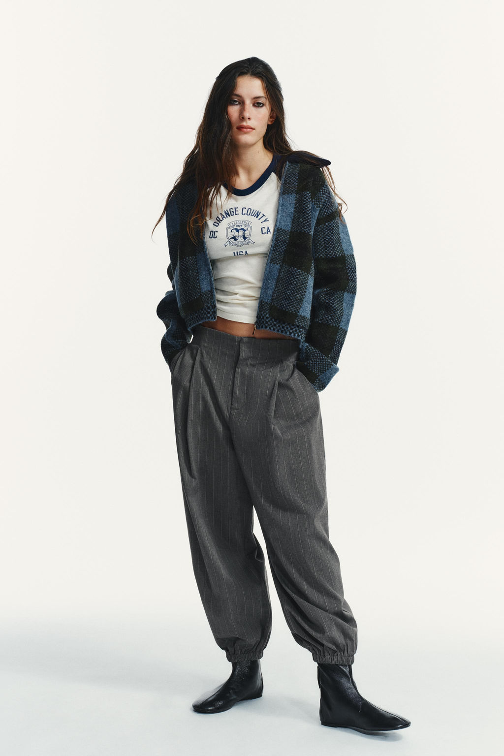 PLEATED JOGGING TROUSERS