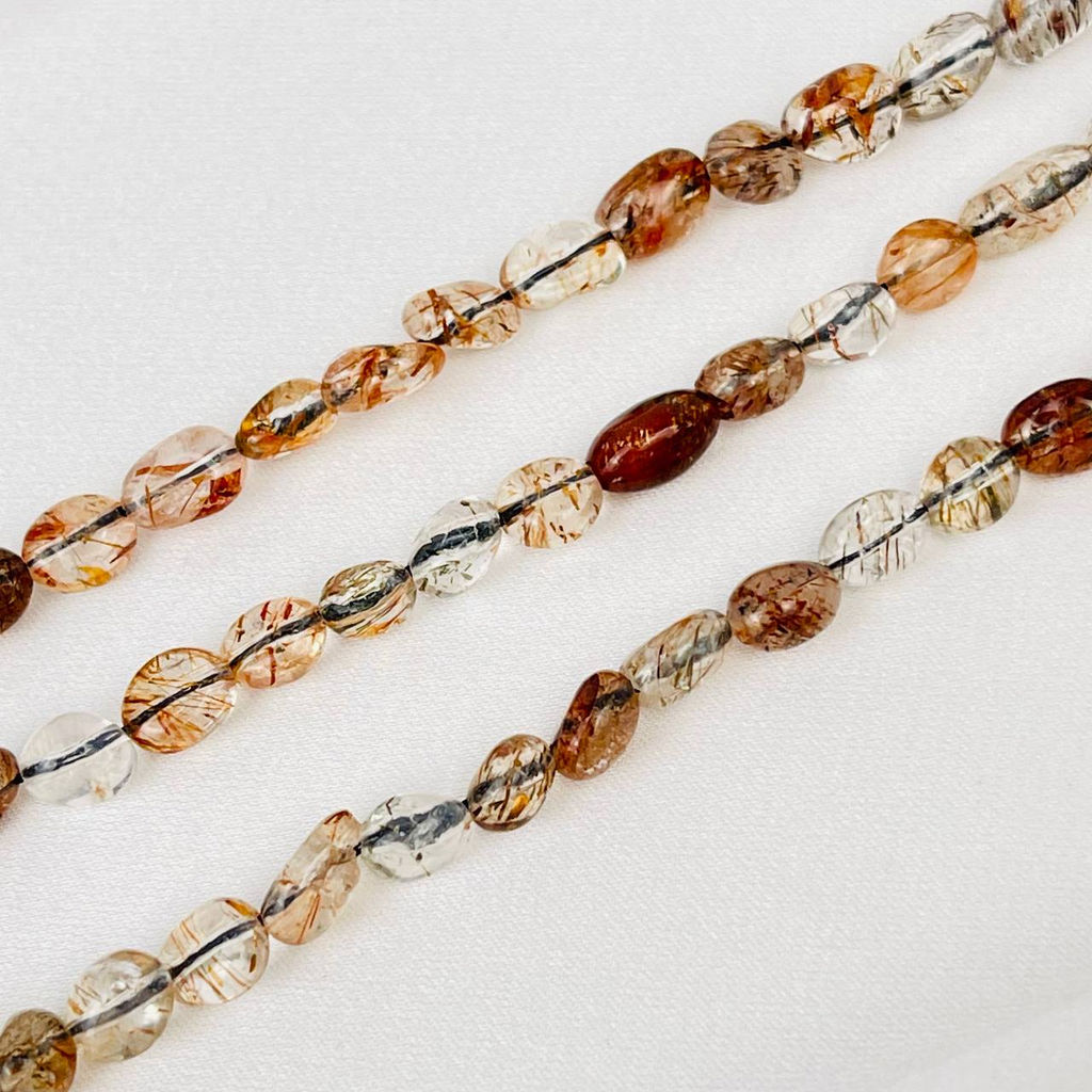 Бусины для украшений из Рутилового кварца 41 см