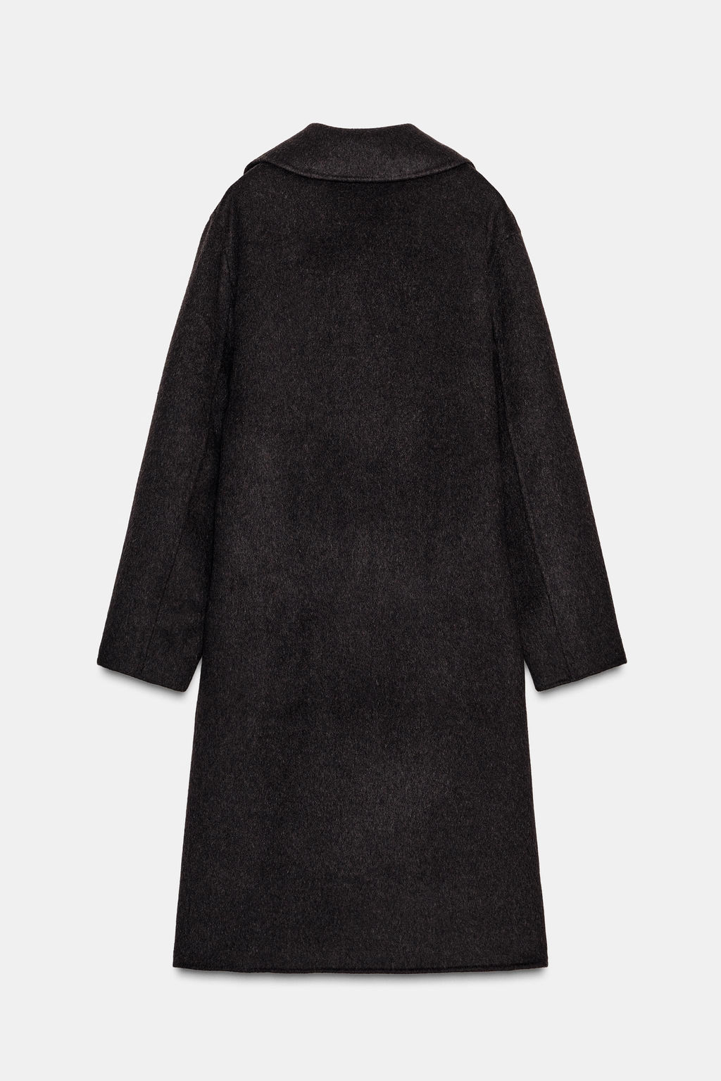 LONG DOUBLE-BREASTED WOOL COAT - Zara фото 10